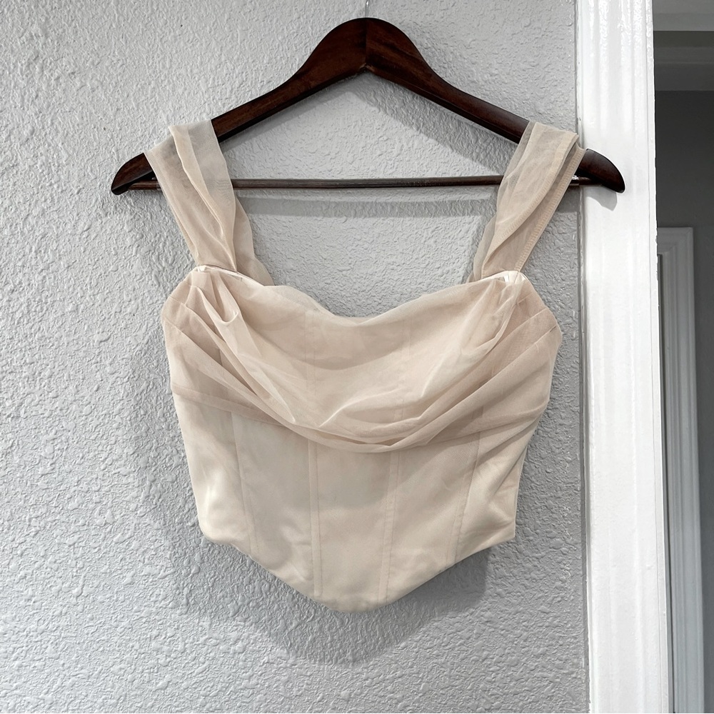 Oh Polly Cream Bodysuit Top 4